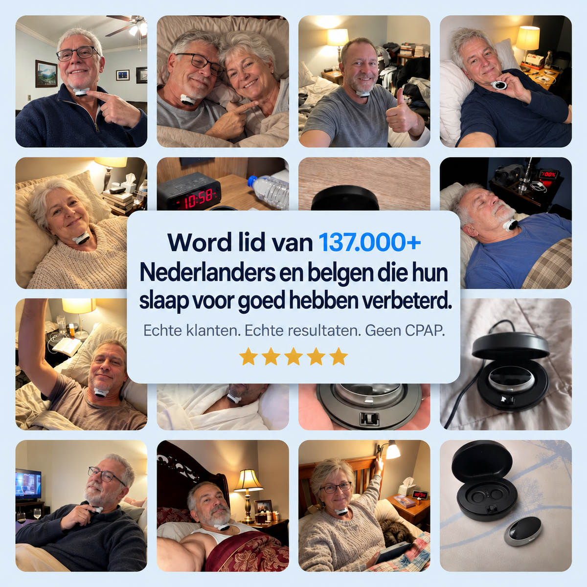 SleepEase Pro — Elimineert snurken en slaapapneu